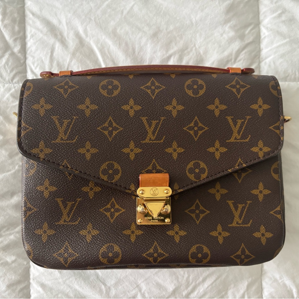 Louis Vuitton Monogram Canvas Top-Handle Crossbody - Brown/Gold